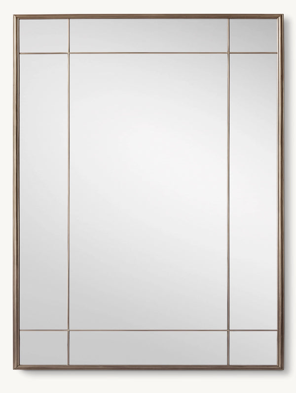 1940s French Paneled Mirror