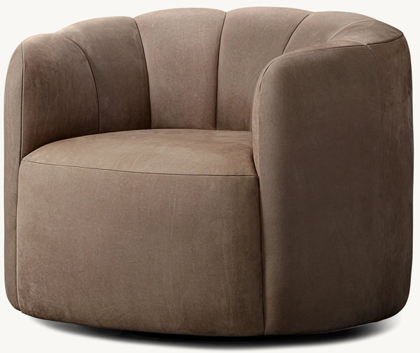 Adriana Leather Swivel Chair