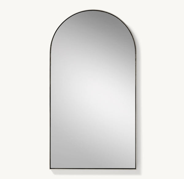 Arched Metal Floating Mirror