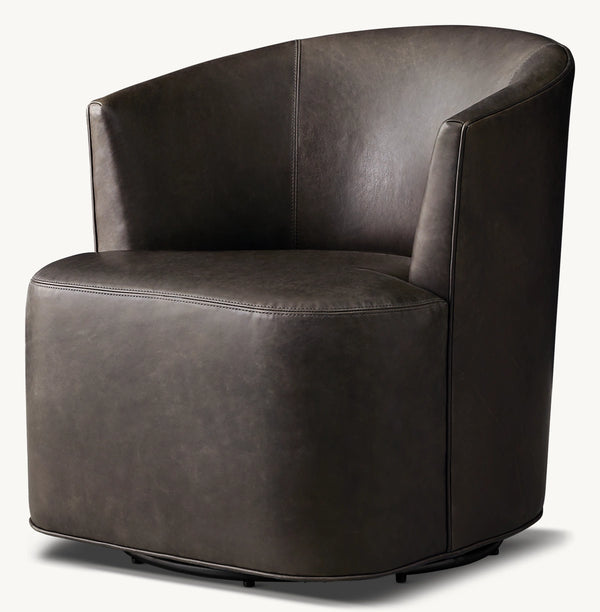 Arden Leather Swivel Chair