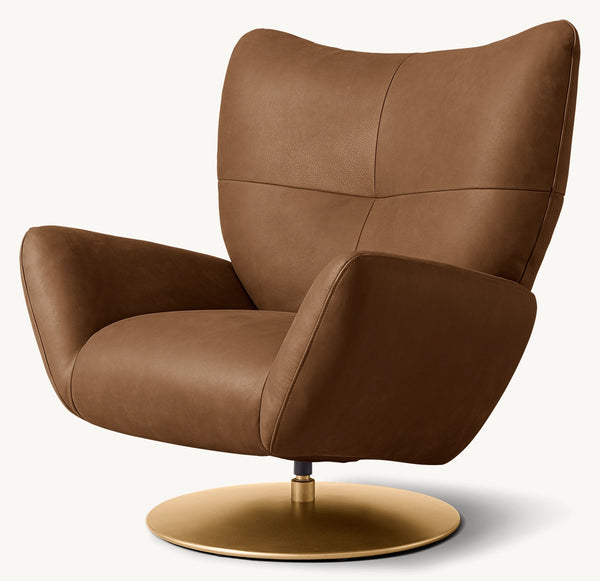 Baxter Leather Swivel Recliner