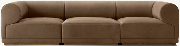 Bond Leather Modular 3-Piece Sofa