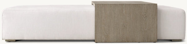 Bridge Fabric Coffee Table Ottoman
