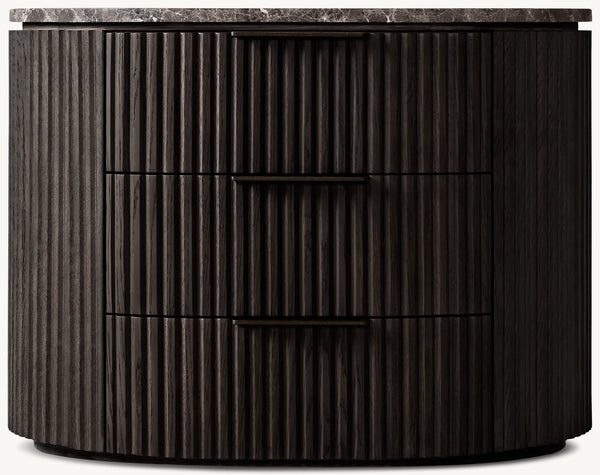 Byron Emperador Closed Nightstand