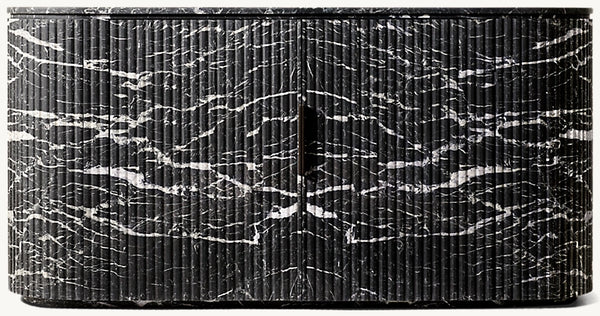 Byron Reeded Stone Double-door Sideboard
