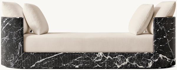 Byron Reeded Stone Fabric Daybed