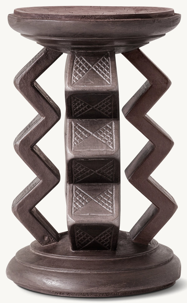 Carved-Wood African Stool 7
