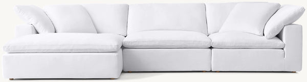Cloud 3-Piece Left-Arm Sofa-Chaise Sectional