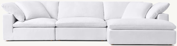Cloud 3-Piece Right-Arm Sofa-Chaise Sectional