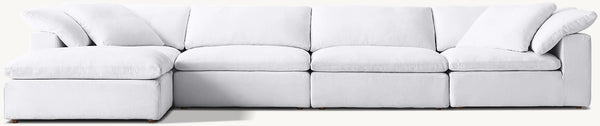 Cloud Modular 5-Piece Sofa-Chaise Sectional