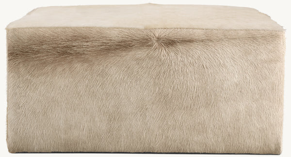 Cooper Hair-On-Hide Square Ottoman
