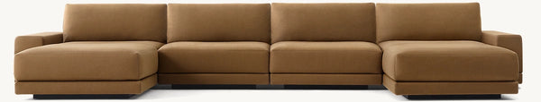 Cortona Modular Full Cushion Back U-Chaise Sectional