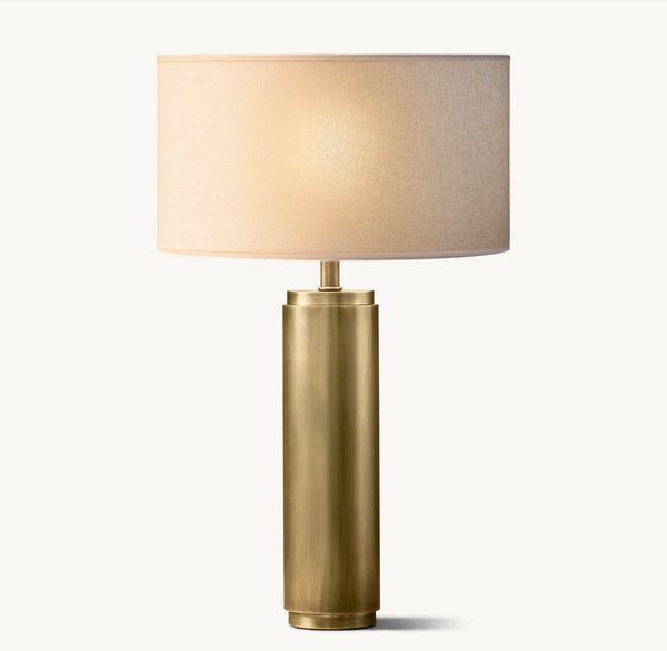 Cylindrical Column Table Lamp
