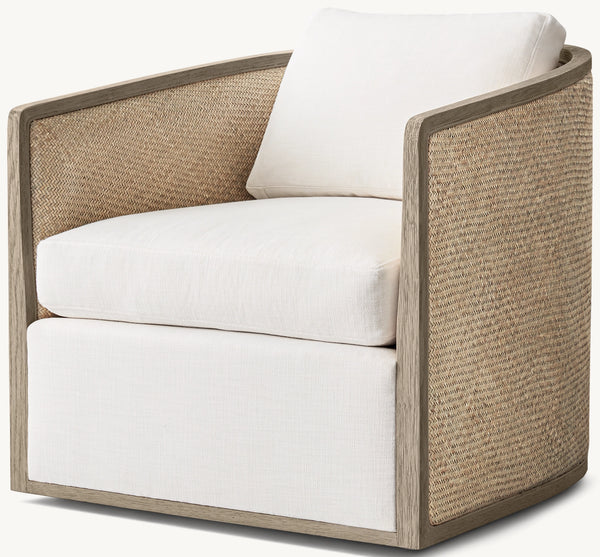 Dixon Rattan Swivel Chair