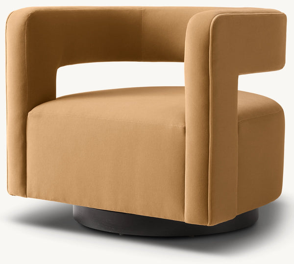 Drew Curved Swivel Chair