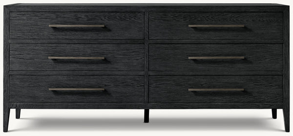 French Contemporary 6-Drawer Dresser
