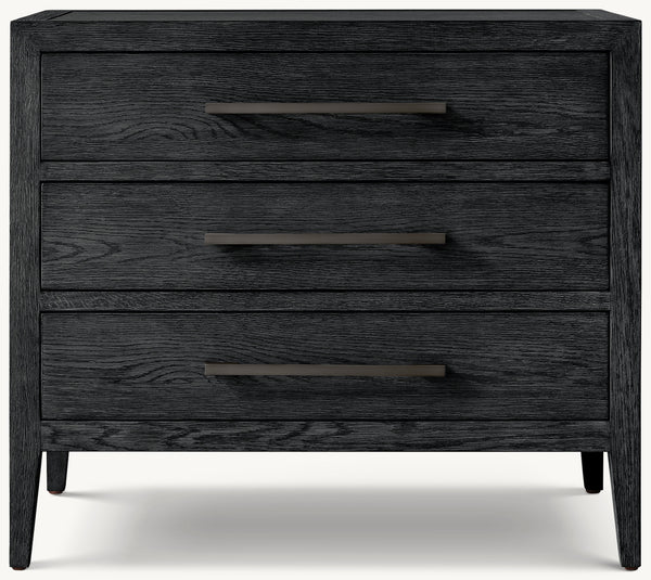 French Contemporary Closed Nightstand