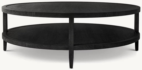 French Contemporary Round Coffee Table