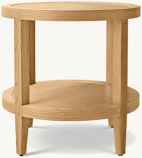 French Contemporary Round Side Table