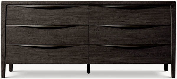 Gael Oak 6-Drawer Dresser