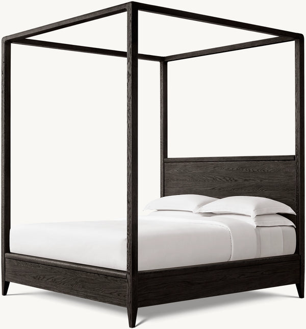 Gael Oak Canopy Bed