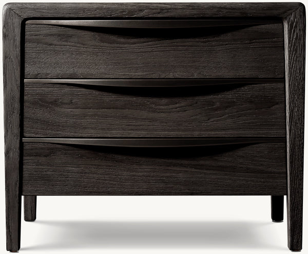 Gael Oak Closed Nightstand