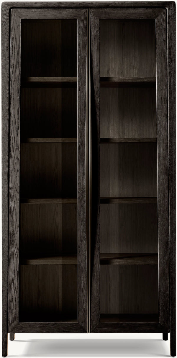 Gael Oak Glass Cabinet
