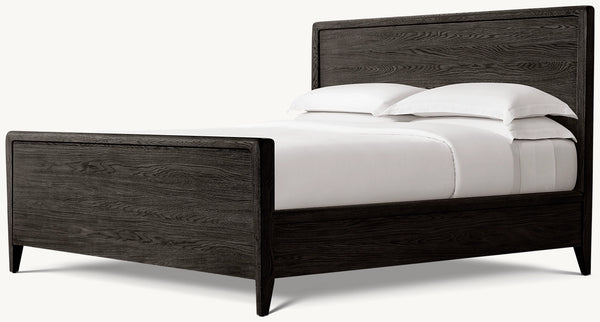 Gael Oak Panel Bed with Footboard