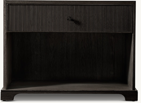 Genevieve Reeded Open Nightstand