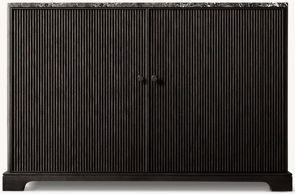 Genevieve Stone Reeded Double-Door Sideboard