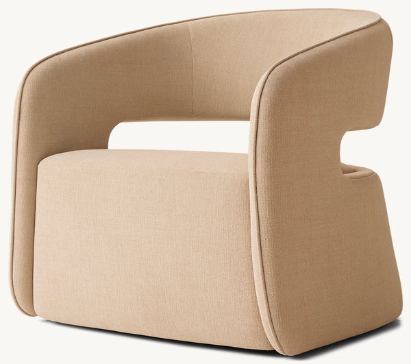 Gia Open-Back Swivel Chair