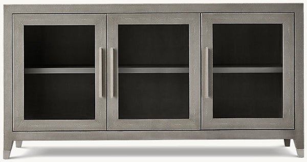 Graydon Shagreen Glass Triple-Door Sideboard