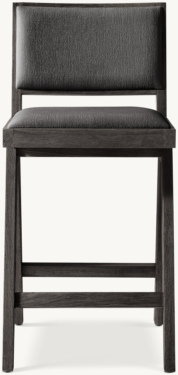 Jakob Framed Fabric Bar & Counter Stool