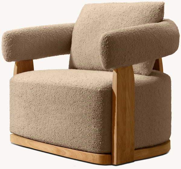 Kavala Teak Swivel Lounge Chair