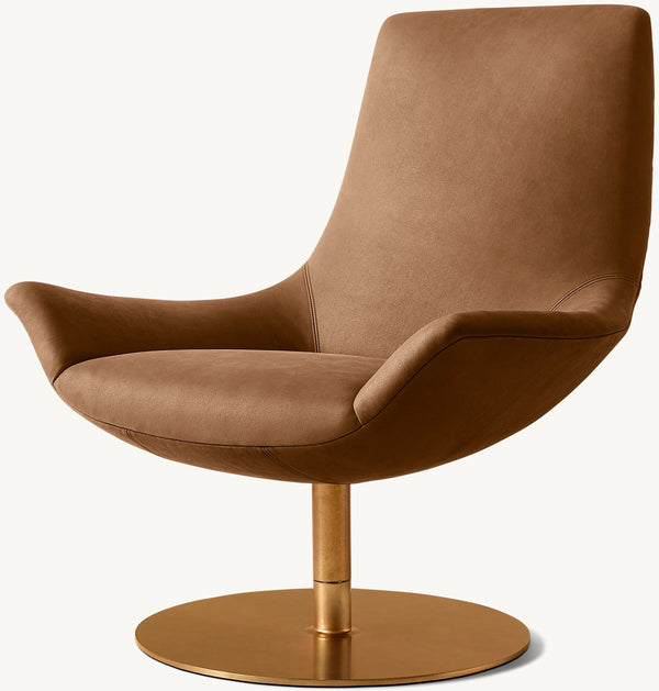 Lario Leather Swivel Chair