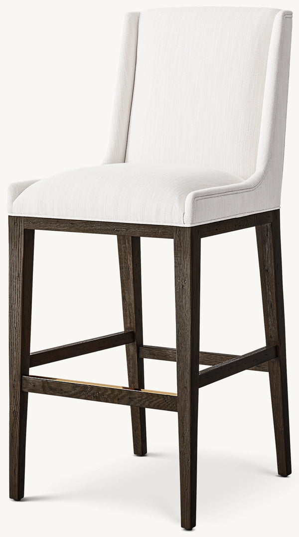 Leigh Armless Fabric Bar & Counter Stool