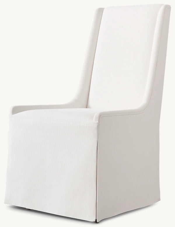 Leigh Skirted Fabric Dining Side Chair