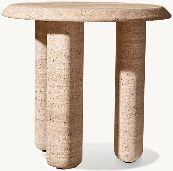Leon Stone Round Side Table