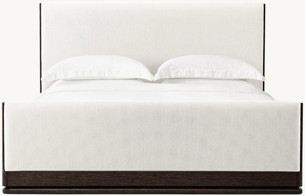 Ligné Fabric Panel bed with Footboard