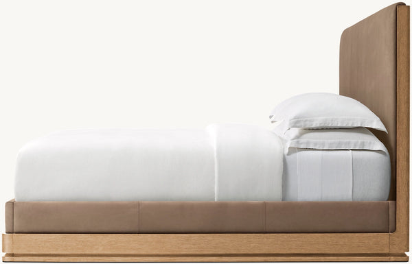 Ligné Leather Panel bed