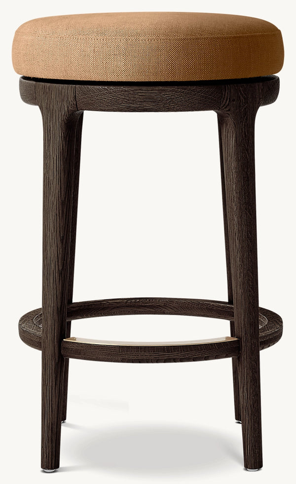 Ligné Swivel Fabric Bar & Counter Stool