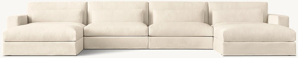 Lugano Modular Slipcovered Customizable Sectional