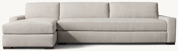 Maxwell Left-Arm Sofa-Chaise Bench-Seat Sectional