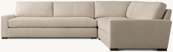 Maxwell Right-Arm Bench-Seat L-Sectional With Modular Corner