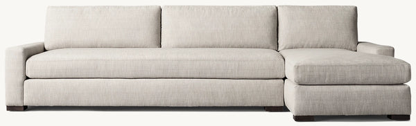 Maxwell Right-Arm Sofa-Chaise Bench-Seat Sectional