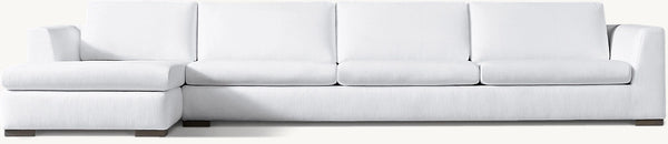 Modena Taper Arm Left-Arm Sofa-Chaise Sectional