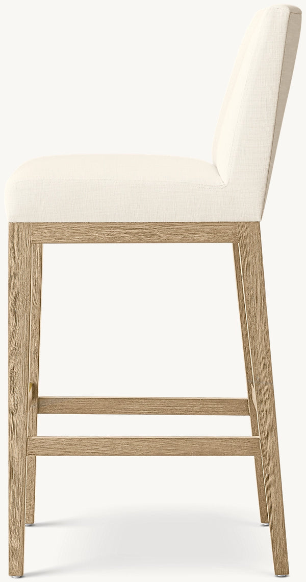 Morgan Armless Fabric Bar & Counter Stool