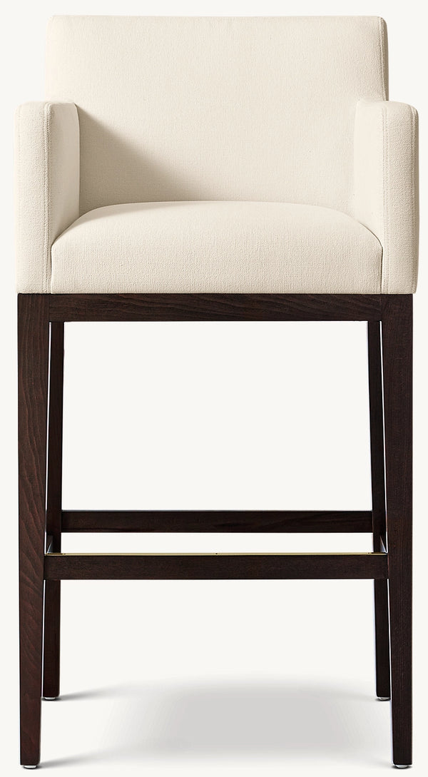 Morgan Track Arm Fabric Bar & Counter Stool