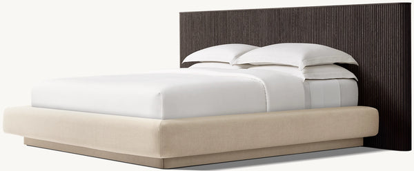 Mulholland Extended Panel Bed With Fabric Base