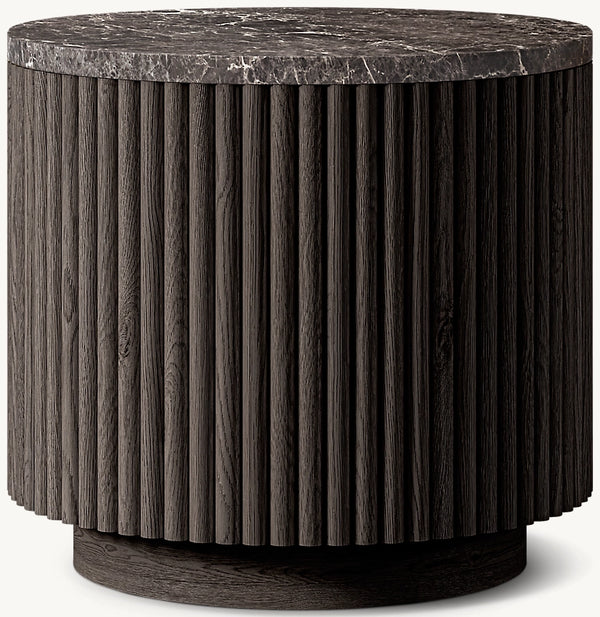 Mulholland Stone Round Side Table